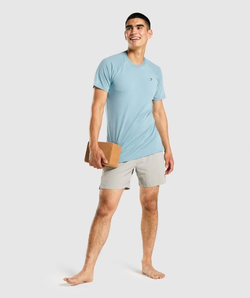 Men's Gymshark Studio Shorts Light Grey | NZ 3PFAEV